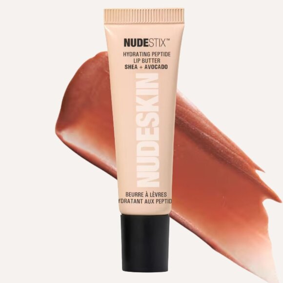 Nudestix Nudeskins Hydrating Peptide Lip Butter Dolce Nude 0.34 oz - Picture 2 of 9